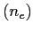 $(n_e)$