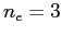 $n_e=3$