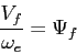 \begin{displaymath}\frac{V_f}{\omega_e}=\Psi_f\end{displaymath}