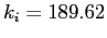 $k_i=189.62$