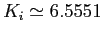 $K_i\simeq6.5551$
