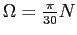 \(\Omega=\frac{\pi}{30}N\)
